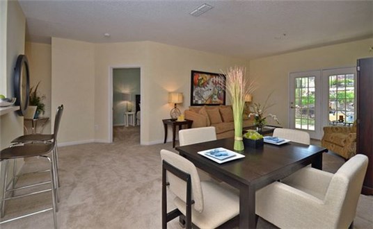 Dining Area in Living Room Dining Area in Living Room