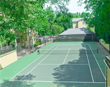 Lighted tennis court Lighted tennis court