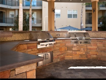 Covered Summer Kitchen with BBQ Grills Covered Summer Kitchen with BBQ Grills