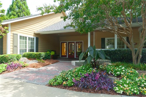 Clubhouse entrance Clubhouse entrance